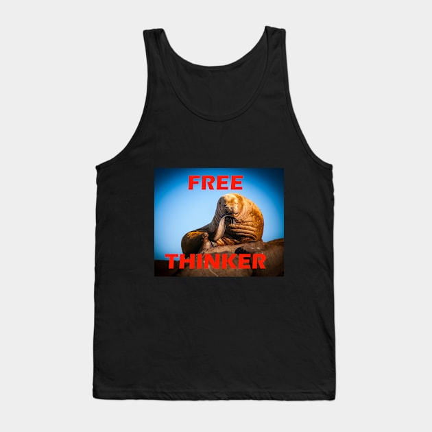 Free Thinker - Steller Sea Lion Tank Top by naturediver